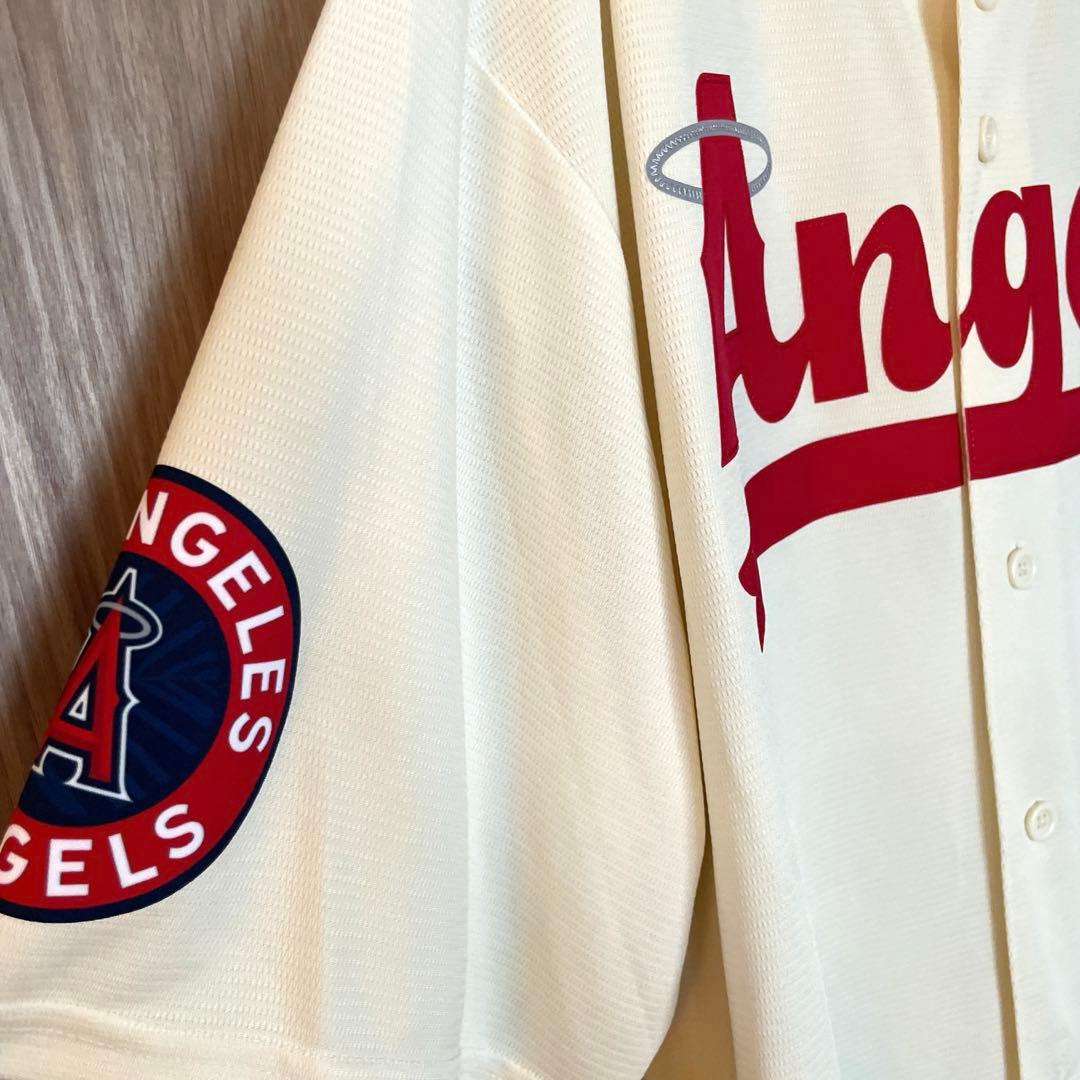 ナイキ　ロスアンゼルスエンジェルス　大谷　半袖ユニフォーム　ワッペン　L　17