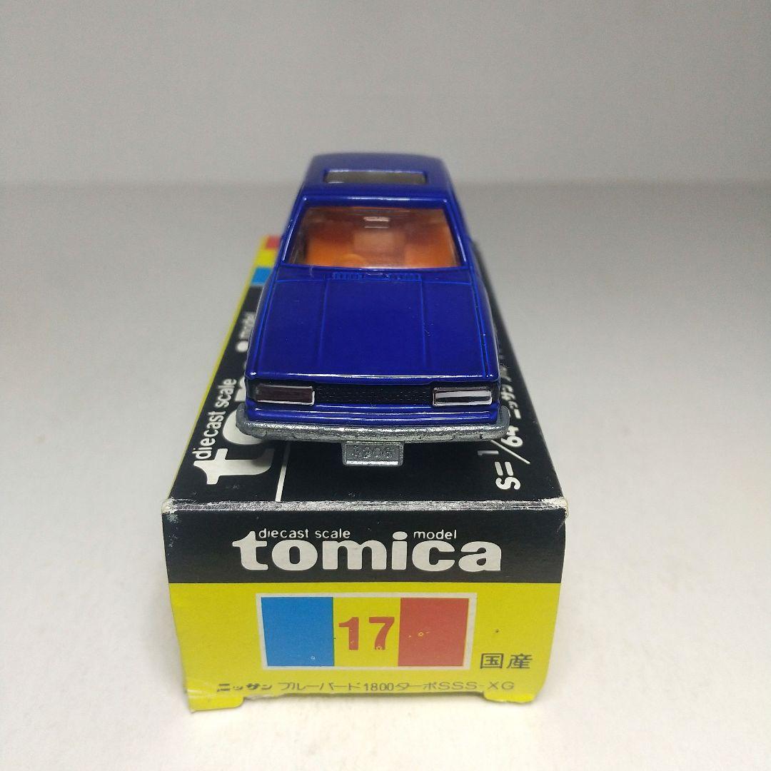 (3648)トミカ 黒箱 日本製 ニッサン ブルーバード 1800 ターボ