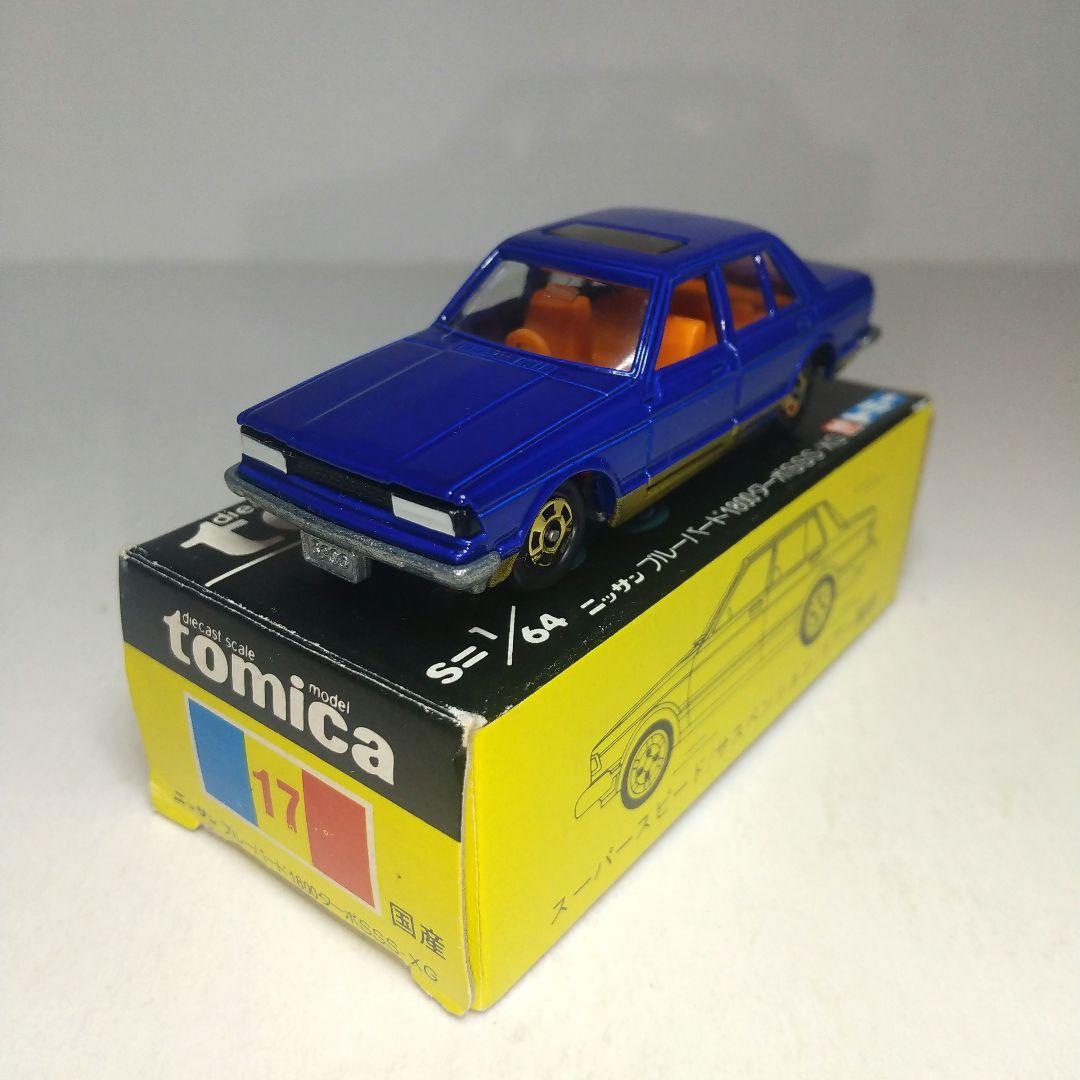 (3648)トミカ 黒箱 日本製 ニッサン ブルーバード 1800 ターボ