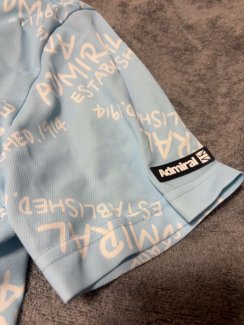 アドミラルゴルフ(Admiral GOLF)半袖シャツ 水色 M ADMA433