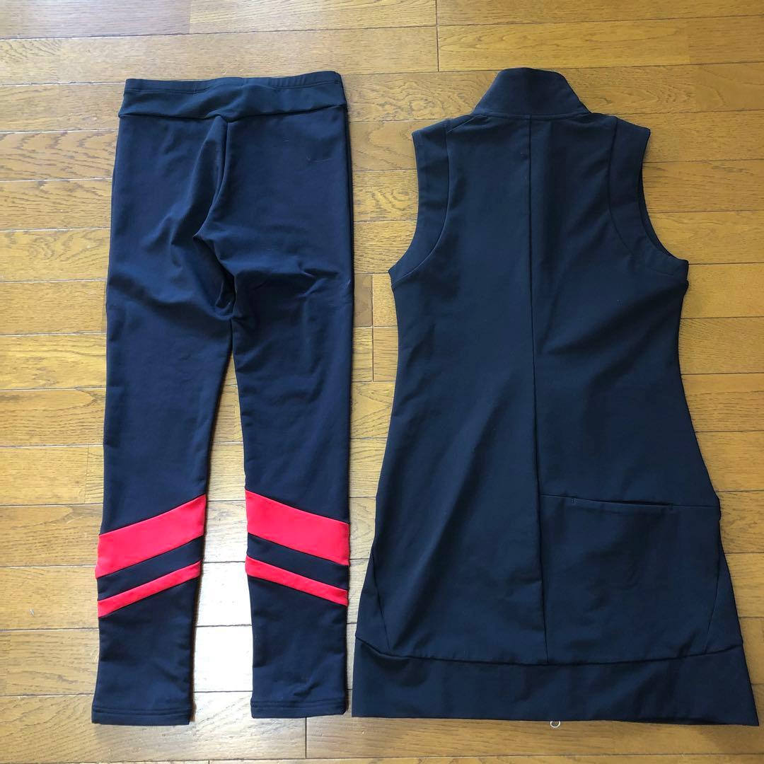 デサントゴルフ ワンピース レギンス パンツ セットアップ S