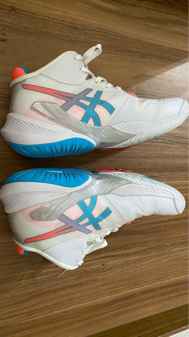 ASICS DYNAWRAP バレーボールシューズ ホワイト/ピンク/ブルー