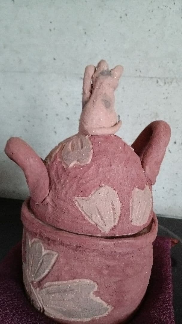 作家物　ネコの小物入れ　置き物