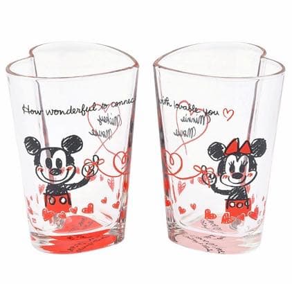 新品☆Disney ディズニー ミッキー&ミニー ハート型食器セット