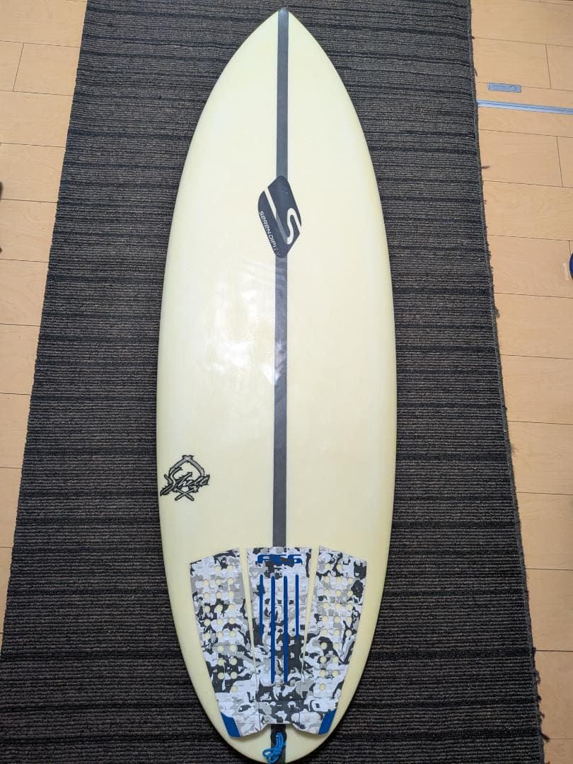 S サーフボード ショートボード クリーム色5’2修理歴無し
