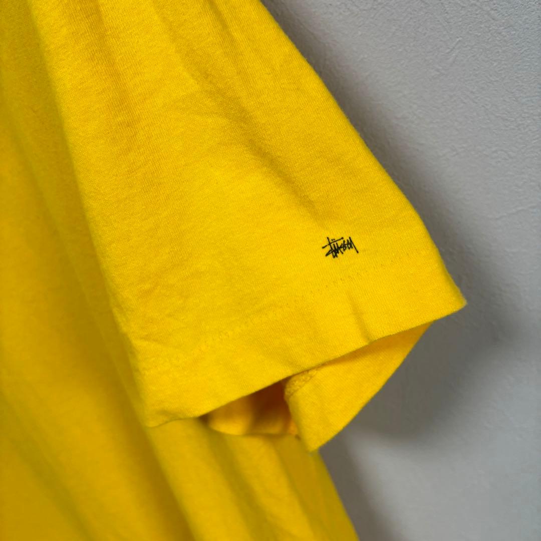OLD stussy オールド ステューシー Tシャツ USA製 黄色 イエロー