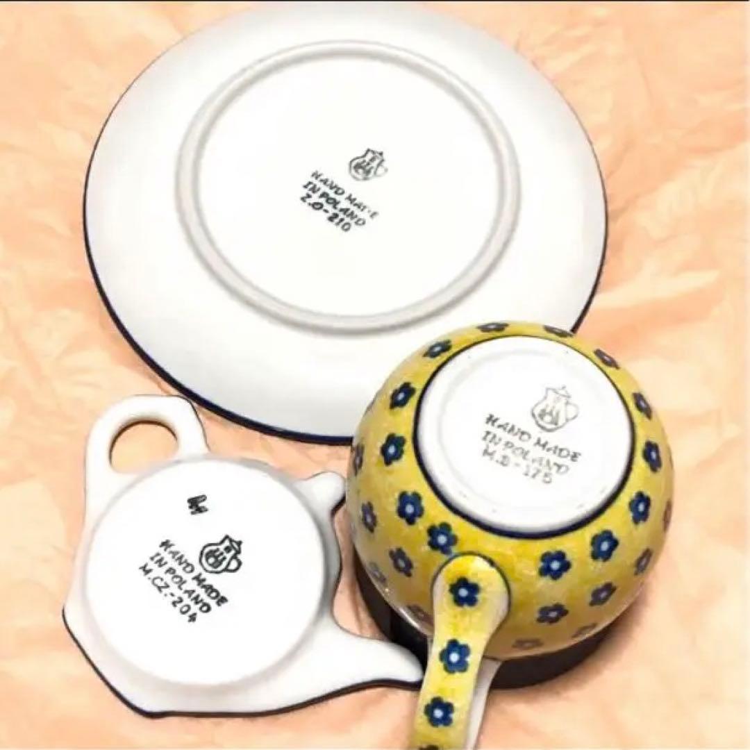 ❷ポーランド食器★3個セット★★ポーリッシュポタリー★セラミカ