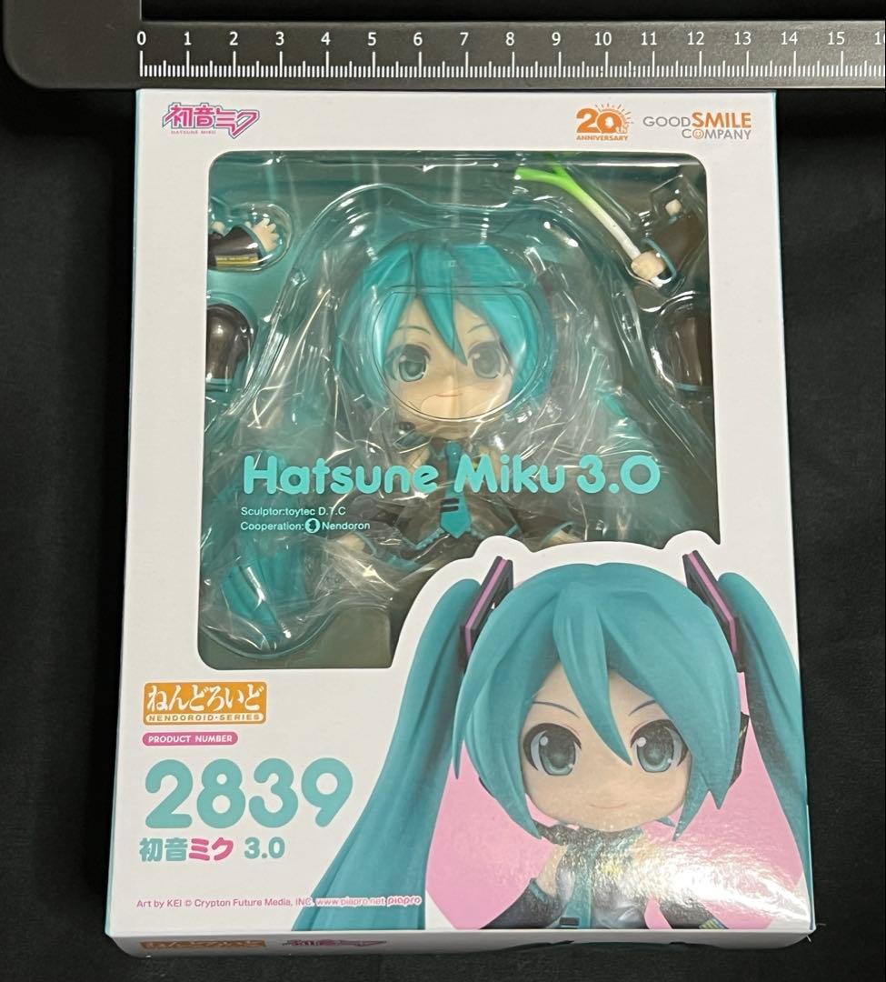 サイリウム＋持ち手（右手・左手）付き　ねんどろいど　初音ミク　3.0 グッスマ