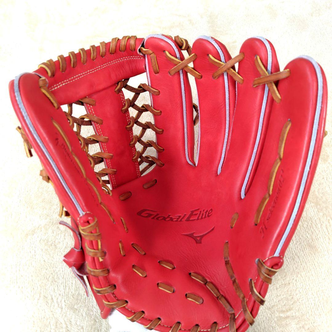 未使用級 MIZUNO ミズノ 軟式グローブ 外野手 グローバルエリート 右投げ