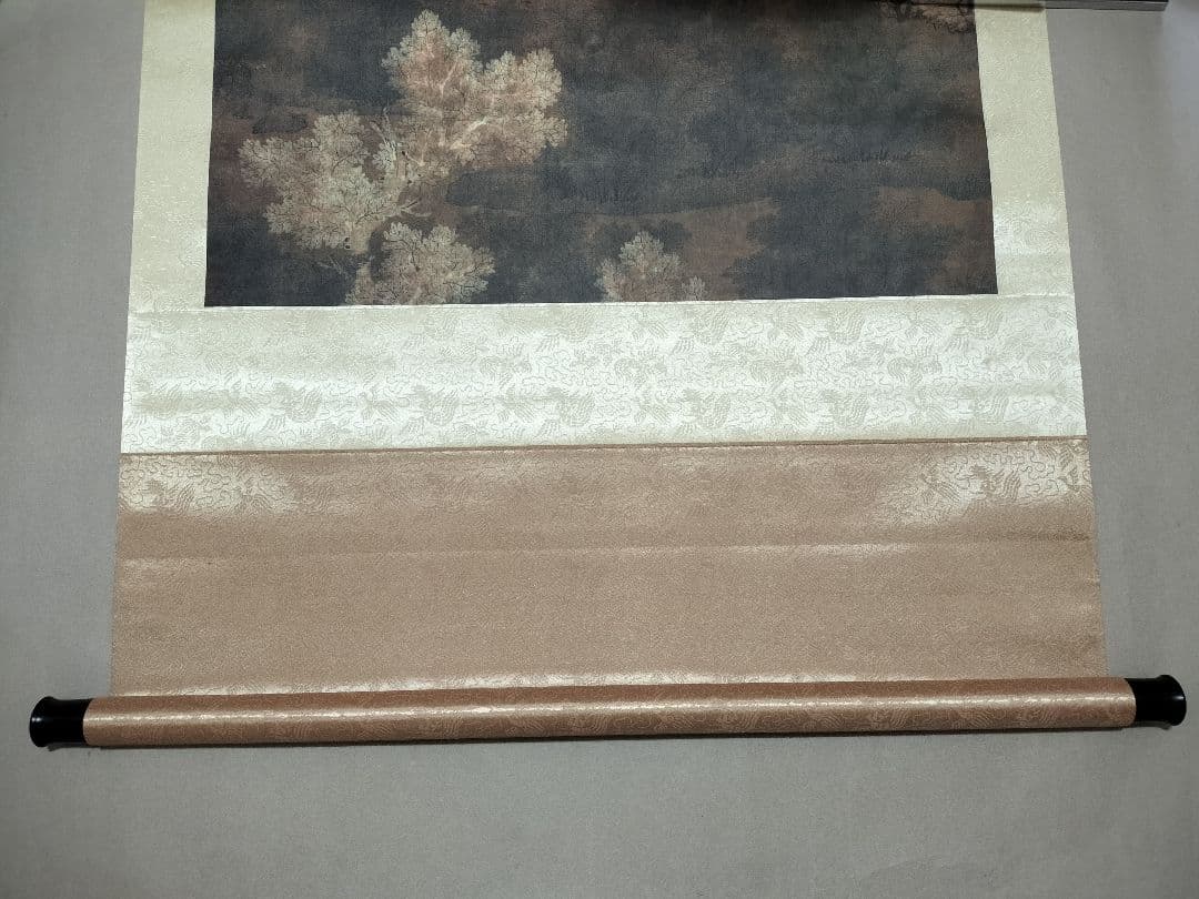 五代人 丹楓幼鹿図 二玄社 原色複製画 国立故宮博物院 掛軸 共箱