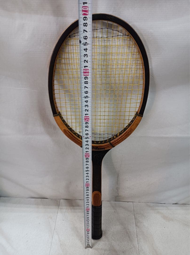 [八6998]Wilson 木製ラケット　ADVANTAGE LM5 レトロ