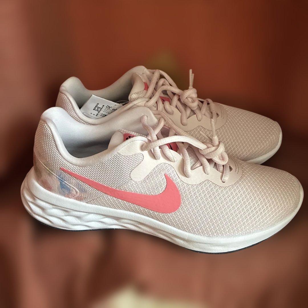 Nike ランニングシューズ ホワイト/ピンク 26.0cm