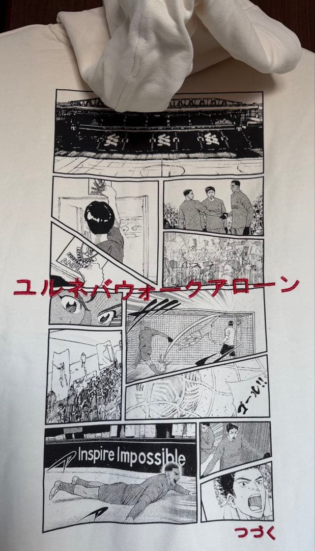 【新品・未使用】リバプールFC× 講談社コラボの限定フーディー （海外Lサイズ）