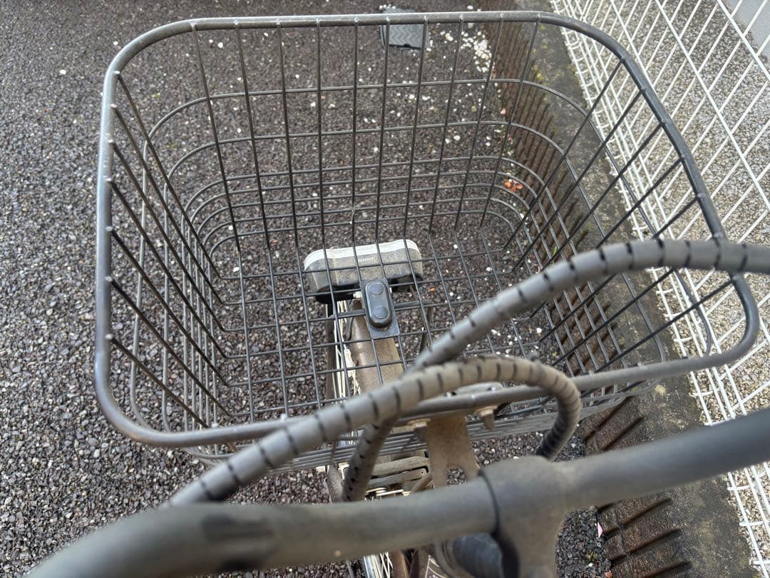 電動アシスト自転車 ブラウン 前カゴ付き メルレット ブラウン