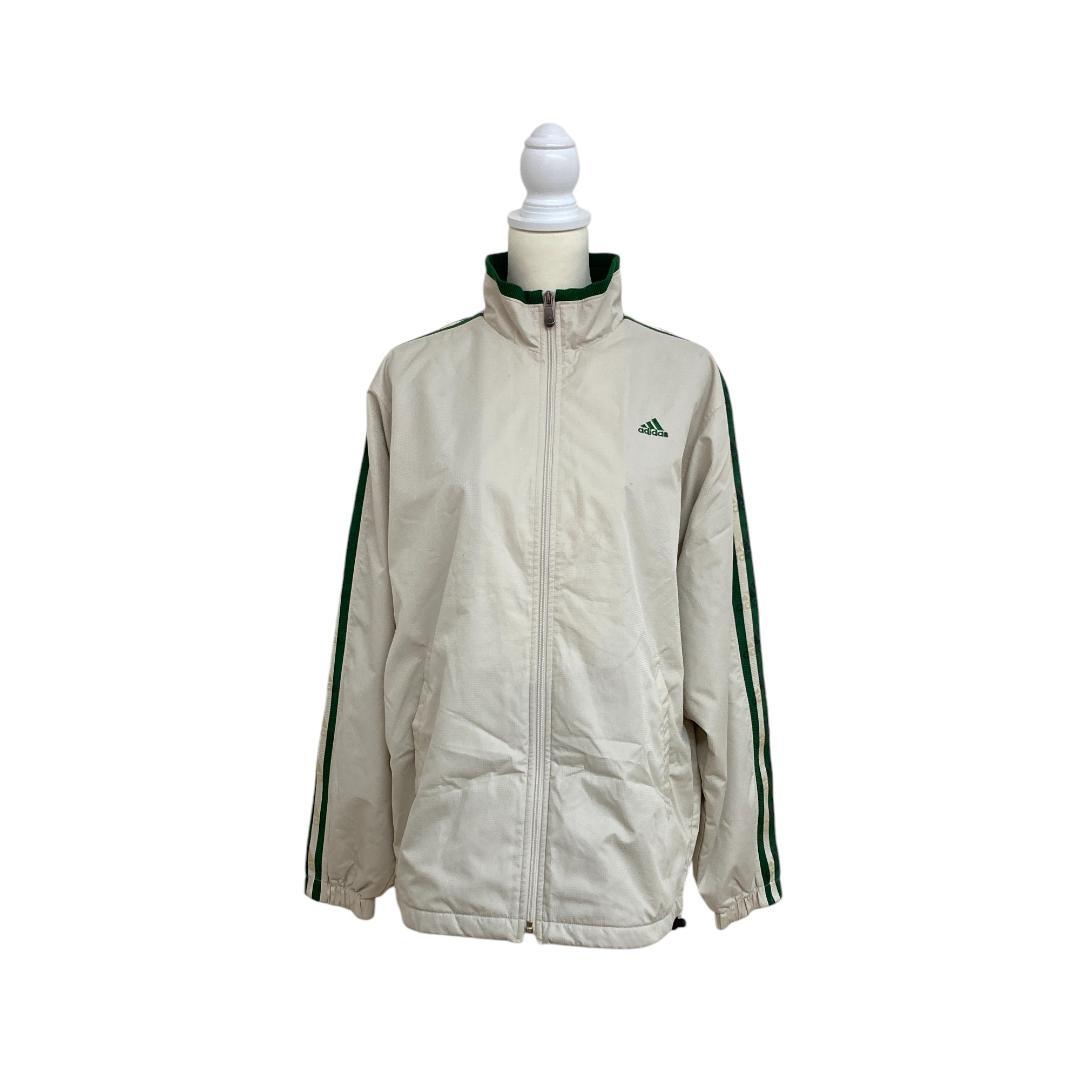 adidas アディダス アイボリー グリーン セットアップ Ｍ