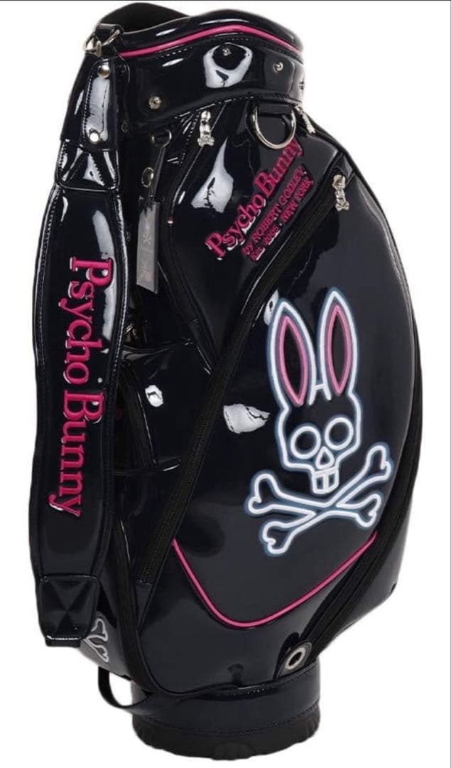 【美品】Psycho Bunny サイコバニー キャディバッグ　ネイビー