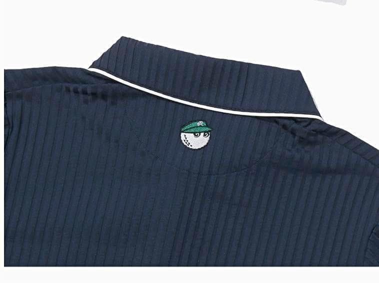 マルボンゴルフ Malbon Golf レディース ハーフジップ ポロシャツ