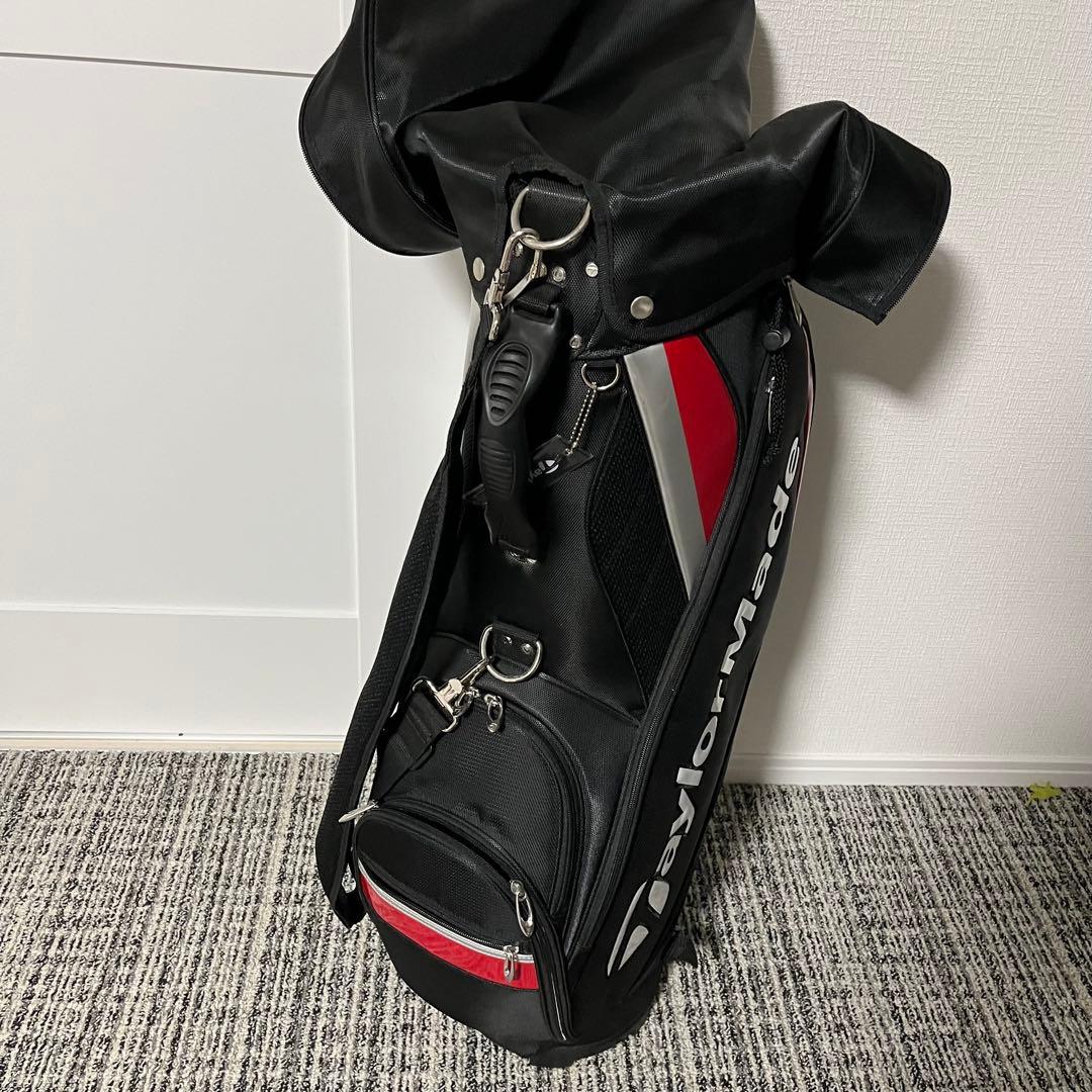 TaylorMade キャディバッグ 黒 赤