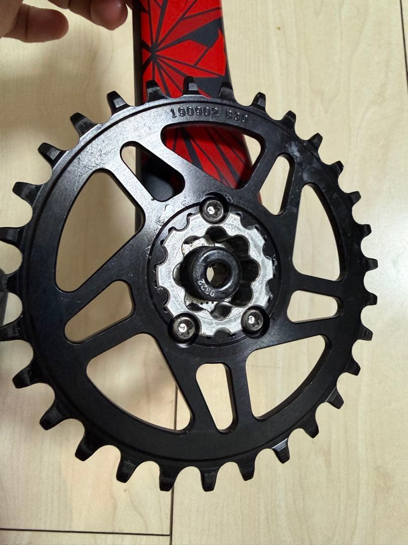 パーツ SRAM X01 crank w/ woolftooth chain