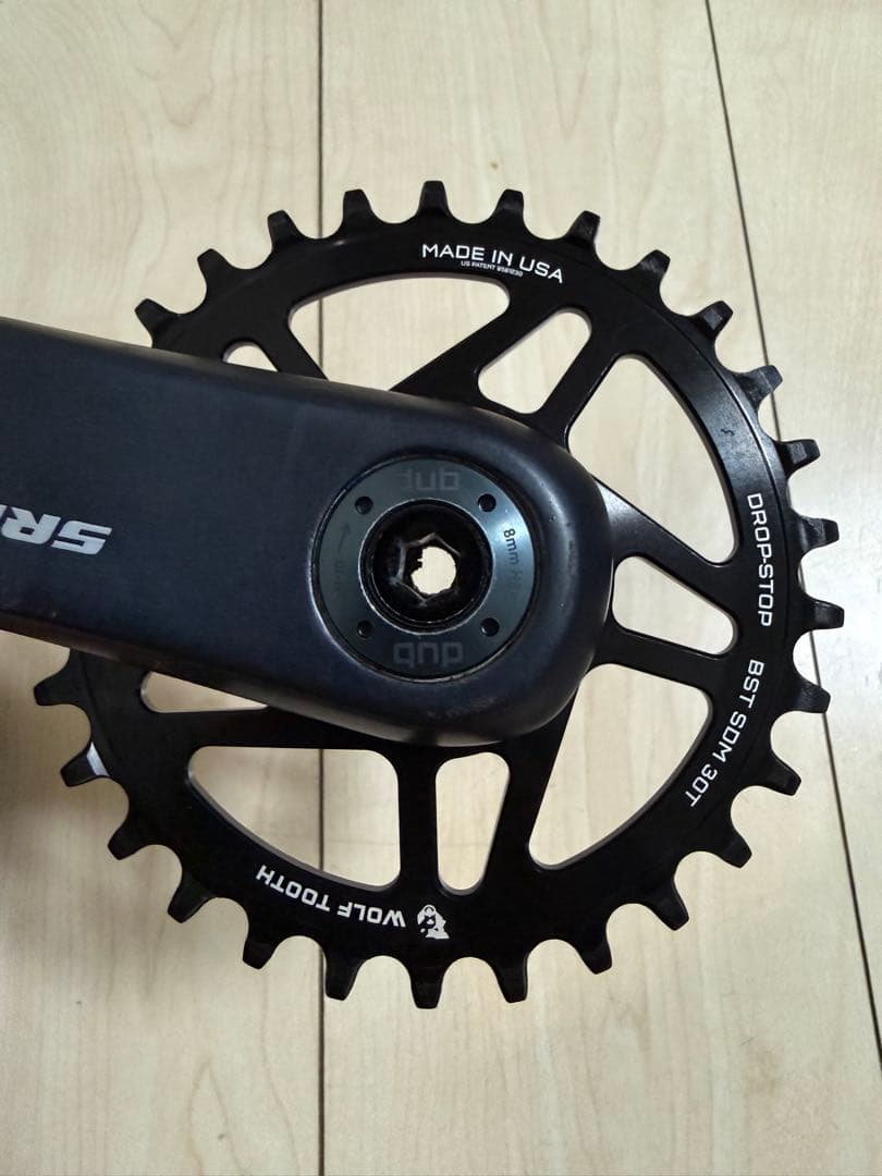 パーツ SRAM X01 crank w/ woolftooth chain