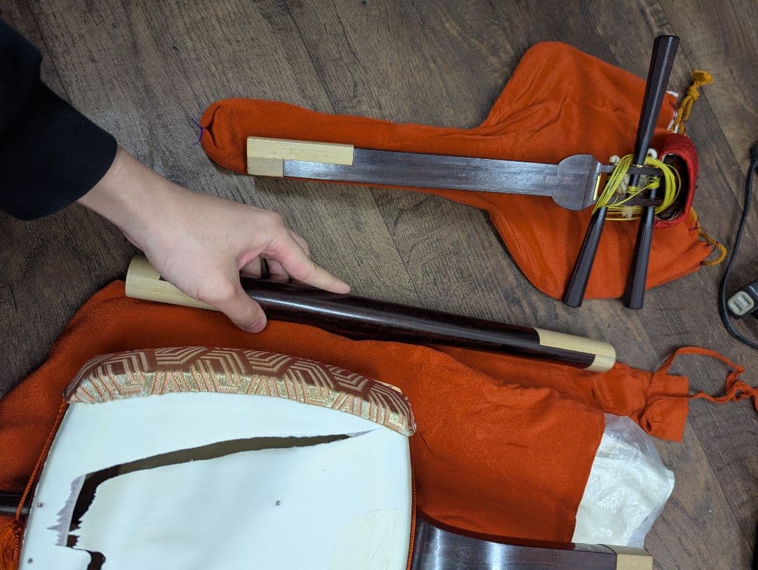 三味線 本体 ジャンク 皮破れあり 和楽器 弦楽器 現状品 部品取り可