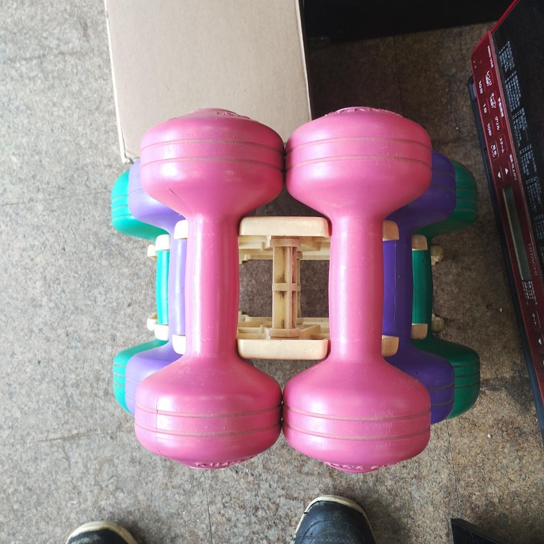 カラフルダンベルセット 5kg 1.5kg 3kg