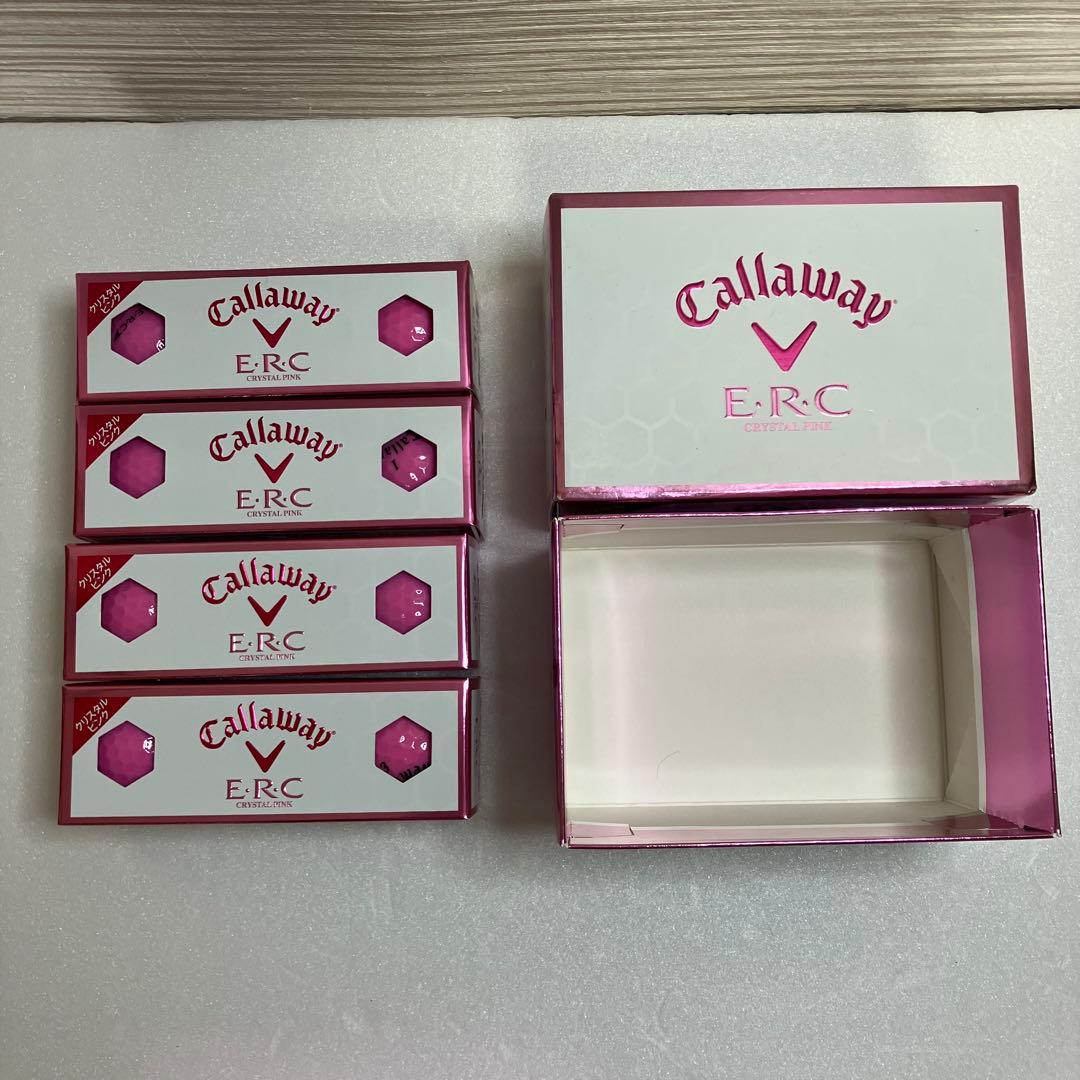 未使用品 Callaway E.R.C. CRYSTAL PINK ゴルフボール