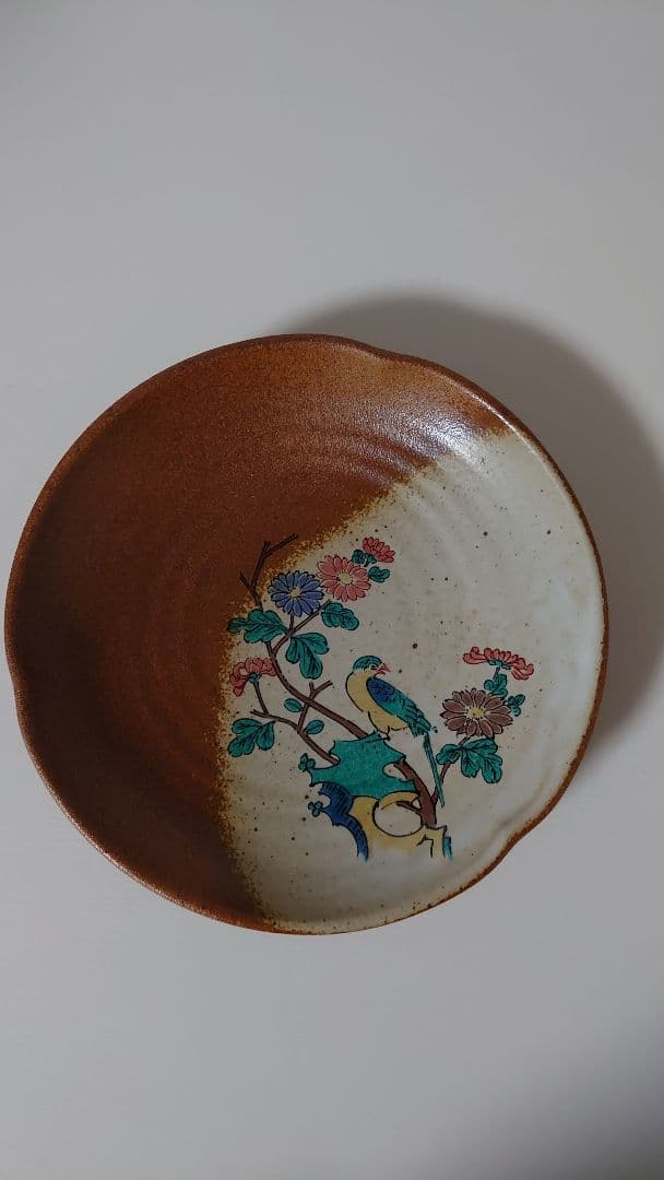 九谷焼 秋月窯 花鳥 絵変わり 銘々皿 小皿 取り皿 5枚セット