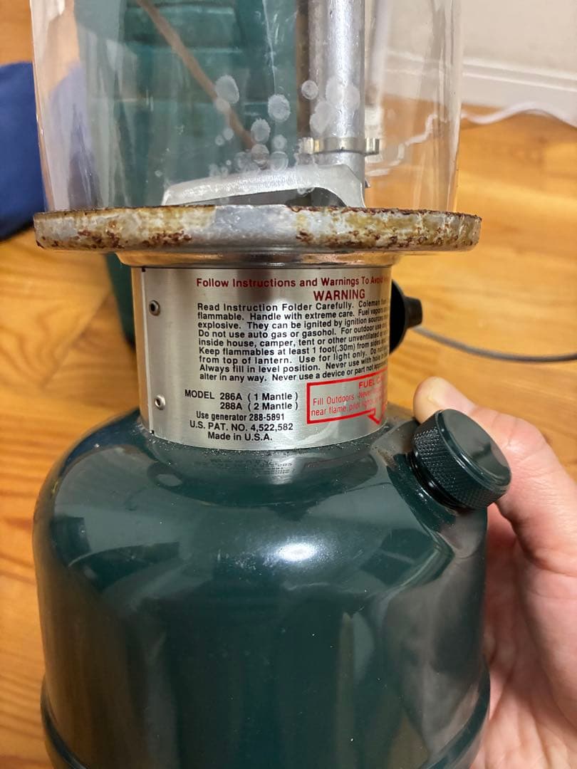 Coleman ADJUSTABLE ONE MANTLE ランタン　93年製