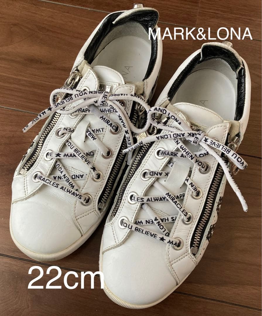 【美品】MARK&LONA ゴルフシューズ 22cm