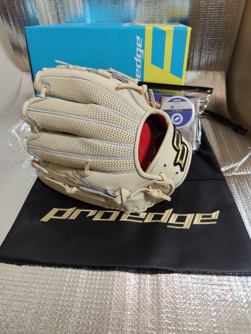 【新品】【早いもの勝ち】SSK 硬式グローブ キャメル お手入れセット付