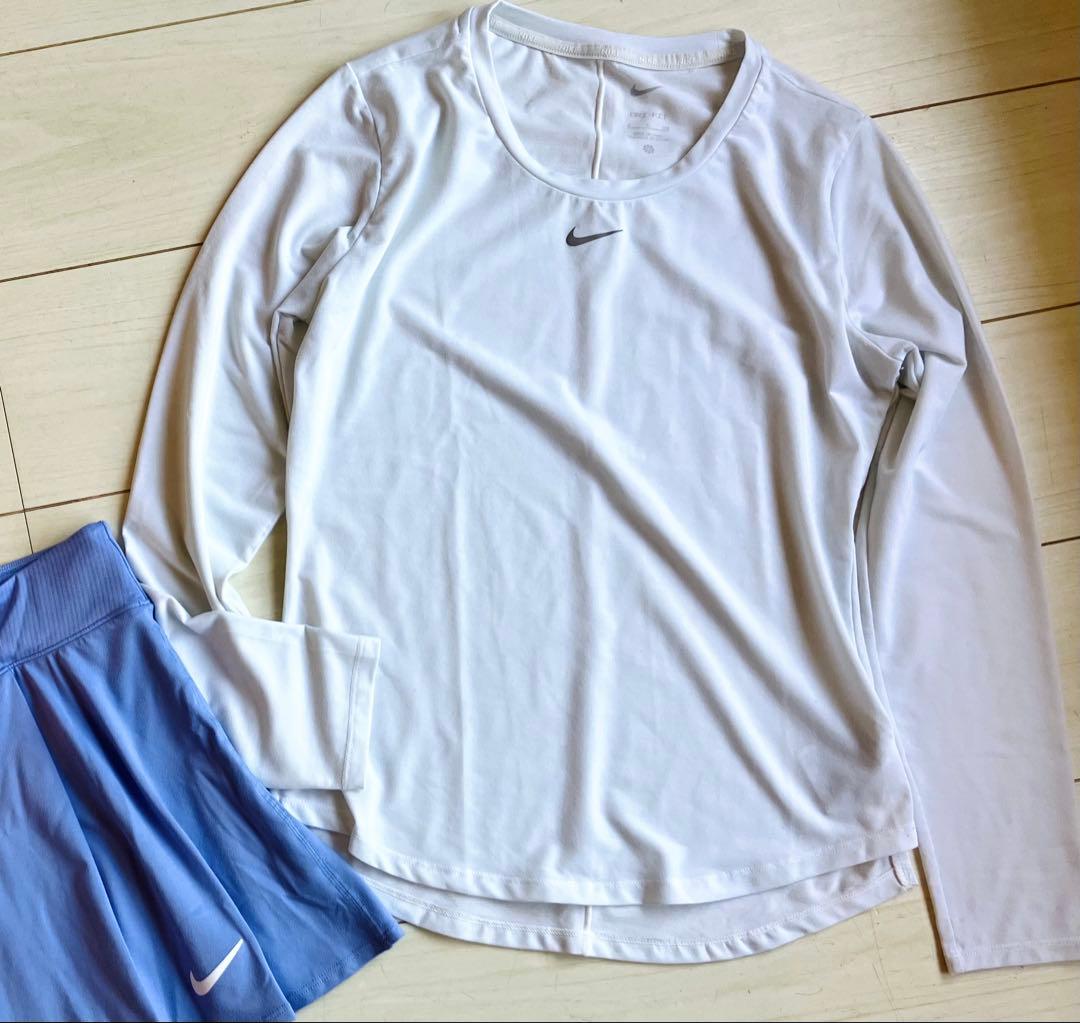 NIKEナイキ＊ロングスリーブシャツとシルエット綺麗なショートパンツセットアップ