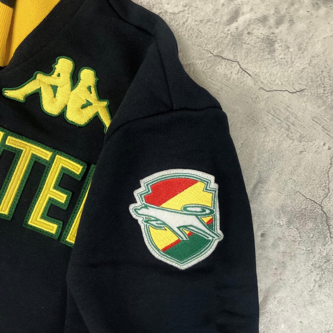 Kappa ジェフユナイテッド千葉 ジップアップジャケット 古着 刺繍 黒 M