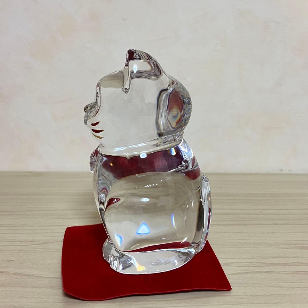 最終値下げ出品 バカラ Baccarat 招き猫 置物