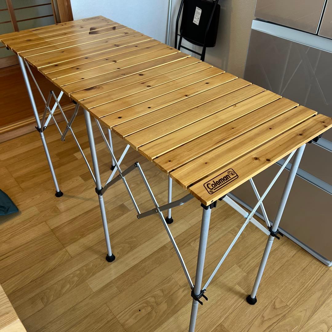 Colemanナチュラルウッドカウンターテーブル