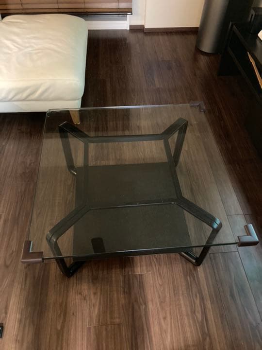 大塚家具　ガラス天板　センターテーブル