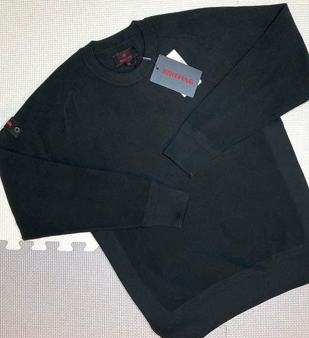 BRIEFING 3D LOGO CREWNECK KNIT（BLACK／M）