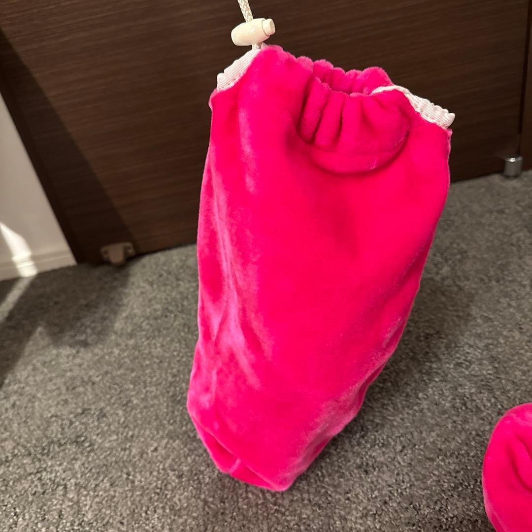 ピンク フリース シューズカバー