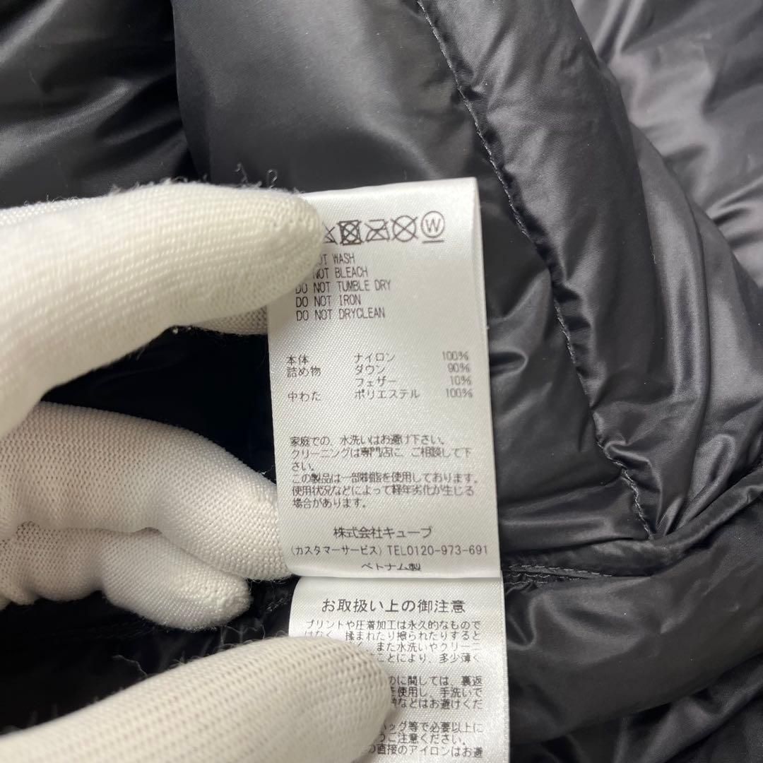 【極美品】MARK & LONA ダウンベスト スカル ワッペン 黒 ゴルフ