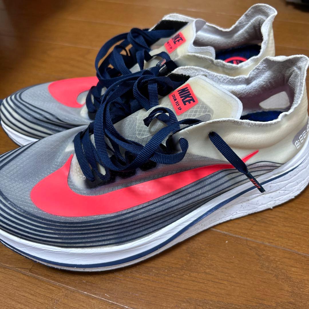 Nike Zoom Fly SP ランニングシューズ グレー/ピンク