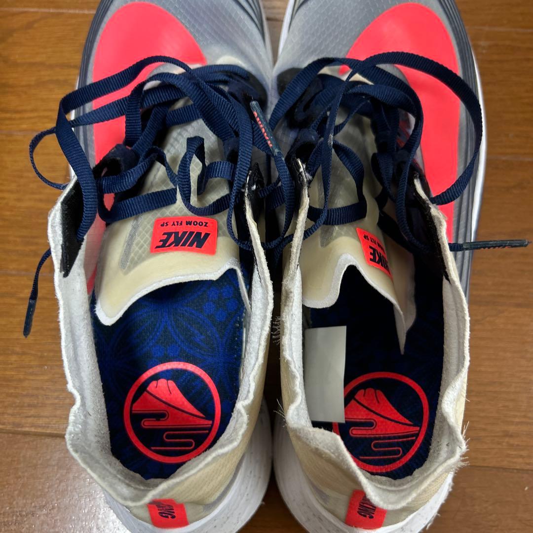 Nike Zoom Fly SP ランニングシューズ グレー/ピンク