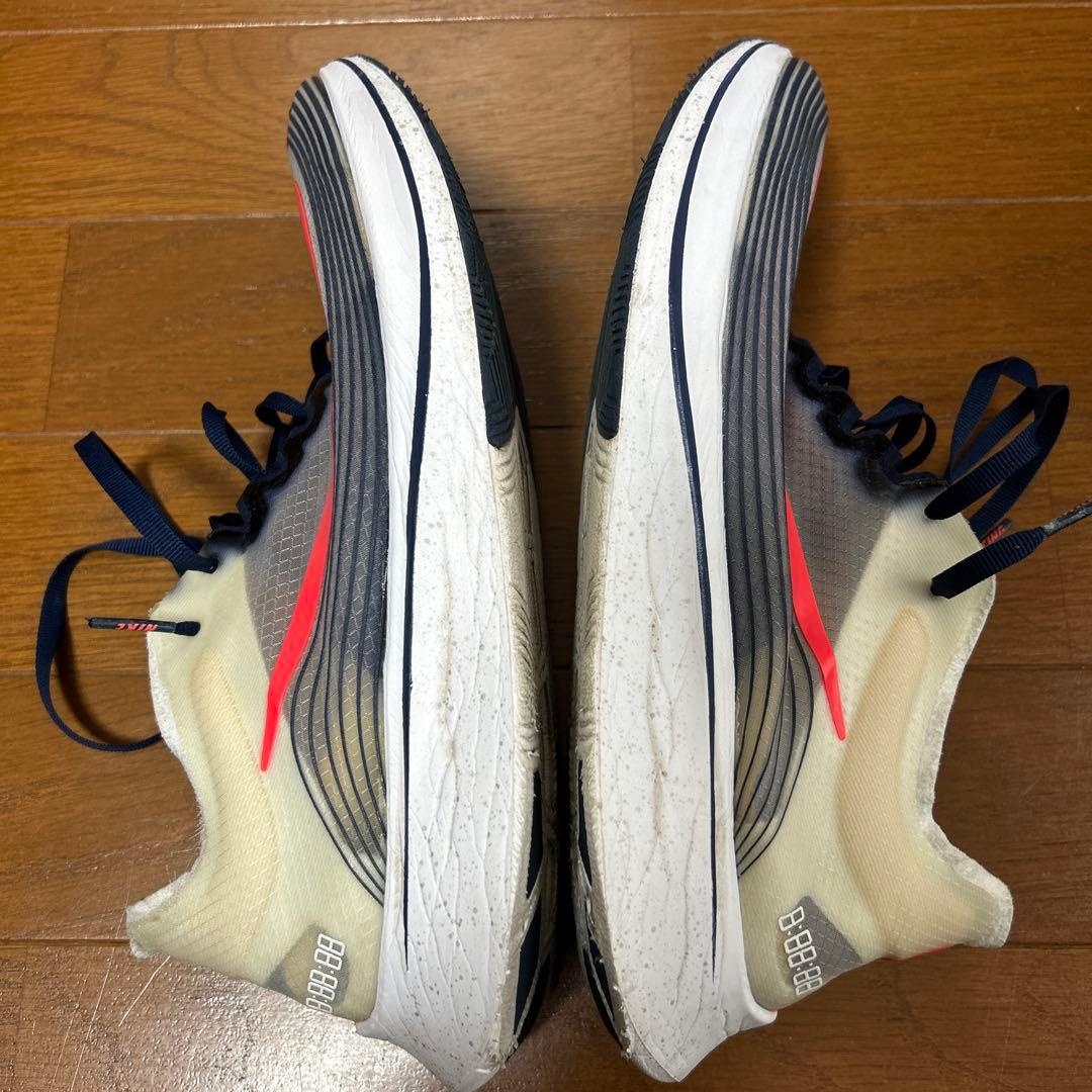 Nike Zoom Fly SP ランニングシューズ グレー/ピンク