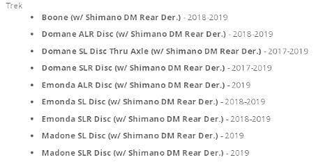 Wheels Manufacturing RD DMハンガー 396 TREK