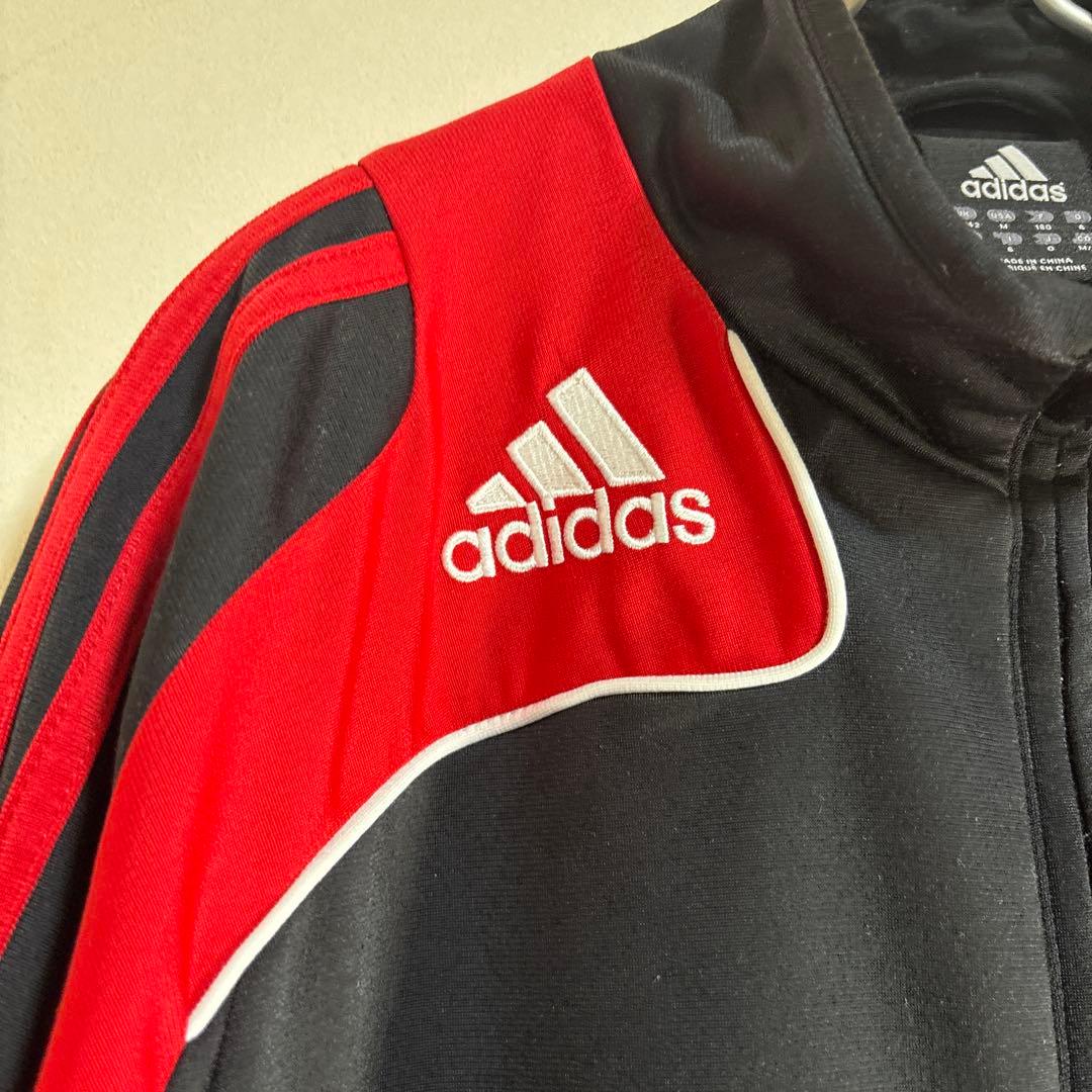 ACミラン adidas ジャージ 黒/赤 サイズO