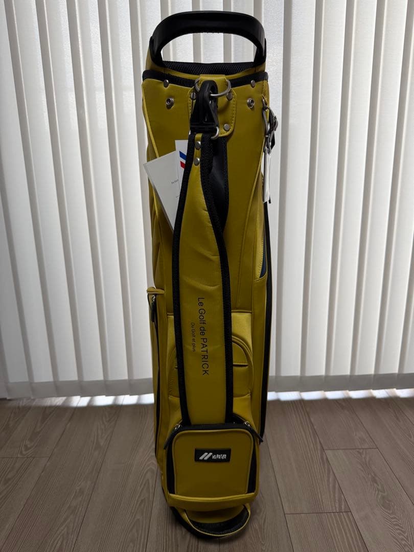新品未使用　パトリック　キャディバッグ　PATRICK GOLF マスタード