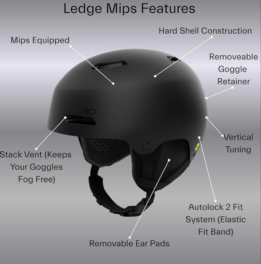 Giro Ledge Mips AFマットブラックL