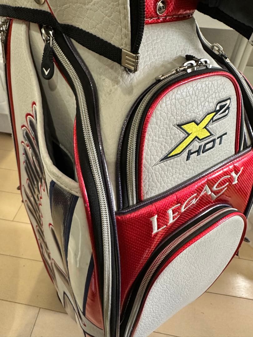Callaway キャディバッグ ホワイト レッド 大き目サイズ ゴルフ