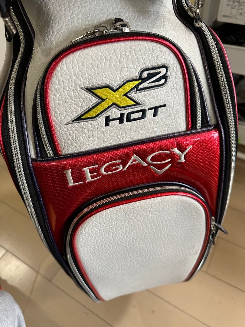 Callaway キャディバッグ ホワイト レッド 大き目サイズ ゴルフ