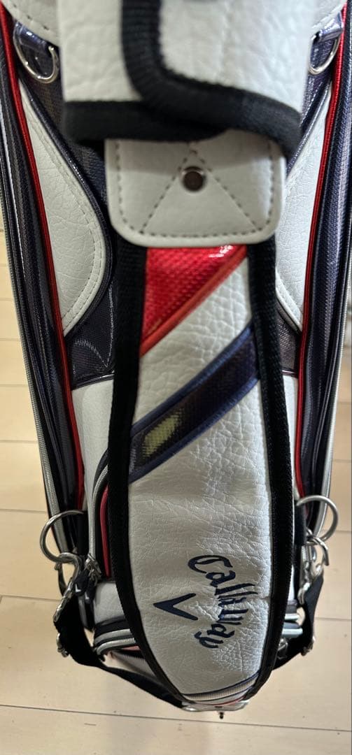 Callaway キャディバッグ ホワイト レッド 大き目サイズ ゴルフ