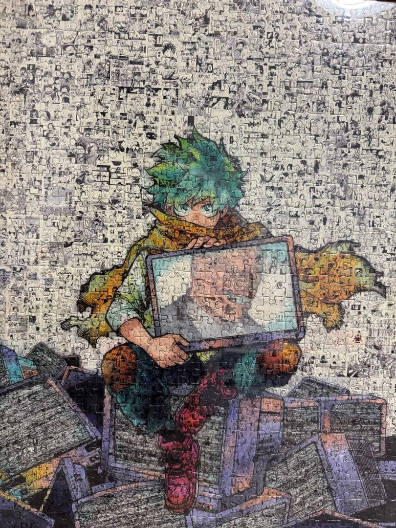 僕のヒーローアカデミア モザイクアートパズル　完成品 糊付け済み